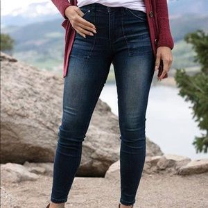 Grace & Lace Non distressed waist shaper jeggings